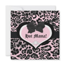 311 Wild at Heart Berry Flirt Baby Shower Personalized Announcement