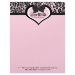 311 Wild at Heart Berry Flirt Customized Letterhead