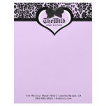 311 Wild at Heart Luscious Lilac Custom Letterhead
