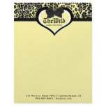 311 Wild at Heart Playful Yellow Personalized Letterhead