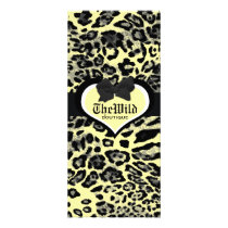 311 Wild at Heart Playful Yellow Rack Card Design