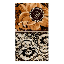 311-Wild Lily Lace | Orange business cards