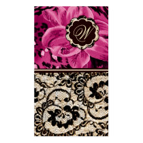 311-Wild Lily Lace | Poshy Pink business cards