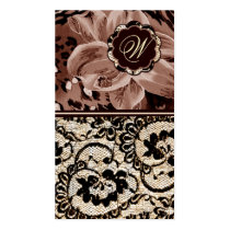 311-Wild Lily Lace | Sepia Tone business cards
