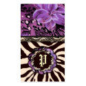 311-WILD LILY LILAC ZEBRA business cards