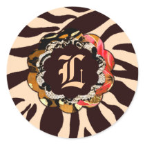 311-Wild Lily Orange Zebra stickers