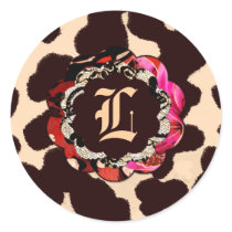 311-Wild Lily Pink Leopard stickers