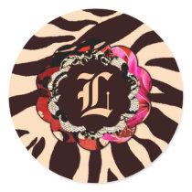 311-Wild Lily Pink Zebra stickers