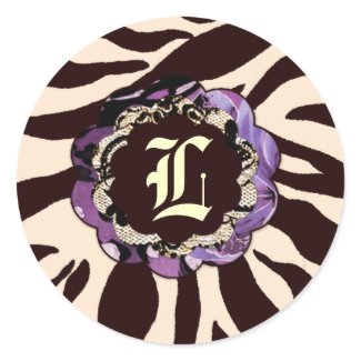 311-Wild Lily Purple Zebra sticker