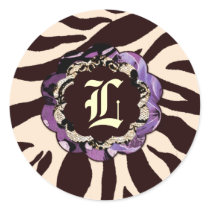311-Wild Lily Purple Zebra stickers by Jill311 311-Wild Lily Purple Zebra stickers