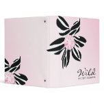 311-Wild Zebra Flower | Pink Diamond PP Binder