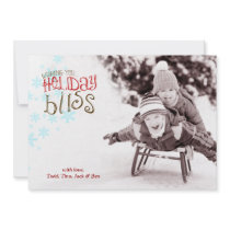 311 Wishing You Holiday Bliss Red Brown invitations