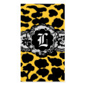 311-YELLOW STINGER LEOPARD & LACE business cards