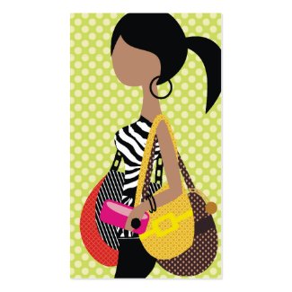 311-Zebra Fashionista Brunette Ponytail profilecard