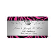 311-Zebra Silver Divine - Hot Pink label