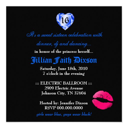 311 Zebra Tique Kiss Queen of Hearts Sweet 16 Announcement