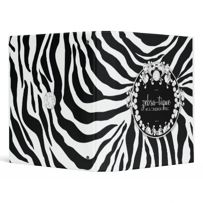 311-Zebra-Tique with Diamonds Binder by Jill311