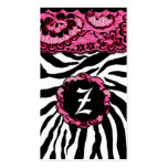 311- ZEES SEXY SAFARI: HOTT PINK BUSINESS CARD
