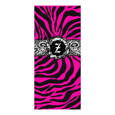 311-Zees Sexy Safari | Neon Flamingo Rack Card by Jill311