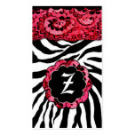 311-ZEES SEXY SAFARI: RACY RED BUSINESS CARD