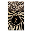 311-ZEES SEXY SAFARI: SEPIA BUSINESS CARD business cards