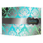 311-Zeopard Sign & Damask Shimmer Paradise Lime Binder