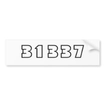31337 bumper stickers by geske1221 31337 bumper stickers