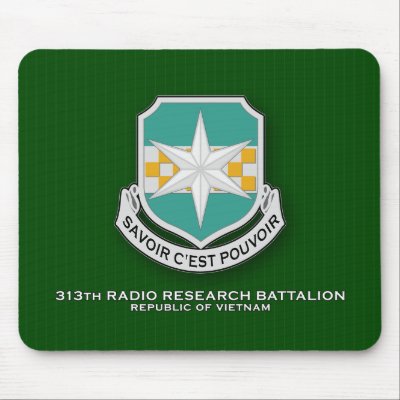 313th Radio Research Battalion in Vietnam Mouse Mat by a2zgraphicsworks