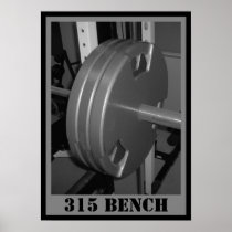 315 BENCH Weightlifting Poster