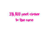 316,800 feet closer to the cure t-shirts by autumng78 316,800 feet closer to the cure t-shirts