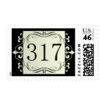 317 Area Code Postage Stamps