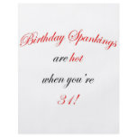 31 Birthday Spanking Custom Flyer