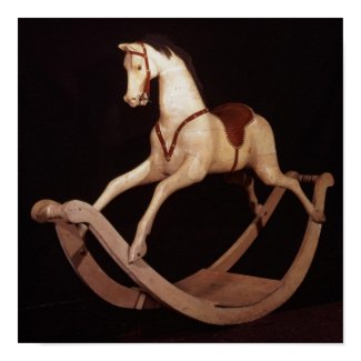31:Rocking horse, English, 1840 print