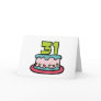 31 Year Old Birthday Cake Card