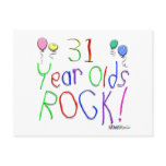 31 Year Olds Rock ! Postcard