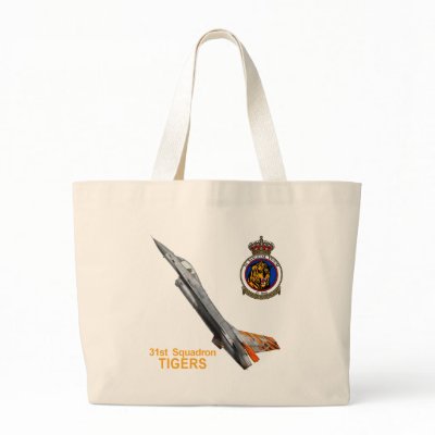 31st Squadron Tiger Belgian Air Force Bags by peter_pan03