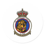 31st Squadron Tiger Belgian Air Force Round Stickers