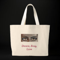 321illy Dance, Sing, Live Jumbo Tote Bag bags