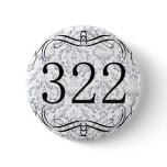 322 Area Code Pinback Buttons
