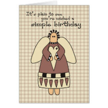 3254 Plain and Simple Birthday Greeting Card