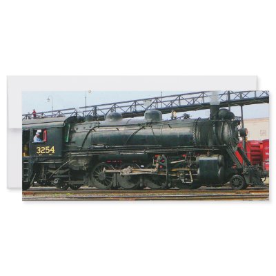 3254 Steam Locomotive Full Color Rack Card by SusanSavad