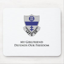 325th PIR- My girlfriend Defends Our Freedom mousepads