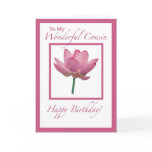 3297 Cousin Birthday Flower Cards