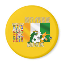 32 Country Ivory Coast Cote d'Ivoire gifts Fridge Magnets