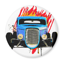 '32 Coupe comin' at you magnets