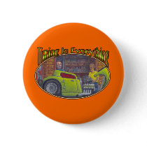 32 Ford three window coupe hot rod. Pinback Buttons