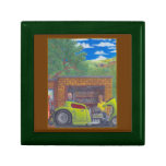32 Ford three window coupe hot rod. Keepsake Box
