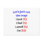 32  Let's cut the crap Postcard
