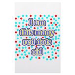 32 Red Dots Old Stationery Paper