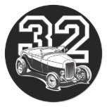 32 Roadster Round Sticker